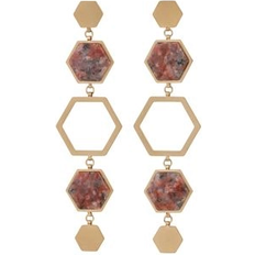 Edblad Blå Örhängen Edblad Sapphire Earrings Maxi Energy Matt Gold