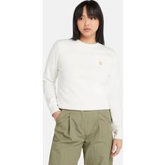 Timberland Women Sweaters Timberland Brushed Back Crew Sweatshirt For Women In White White