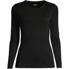 Lands' End XL Tops Lands' End Women Cotton Rib Long Sleeve Crewneck T-Shirt