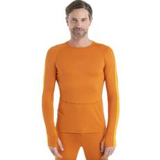 Ull T-skjorter Icebreaker ZoneKnit 260 L/S Crewe Merino base layer XL, orange