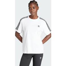 Adidas Women Tops adidas 3-Stripes Tee White Womens