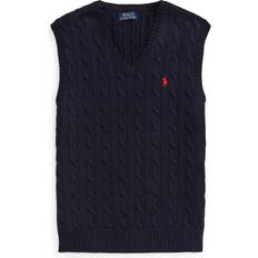 Polo Ralph Lauren Cable-Knit Cotton Sweater Vest Navy