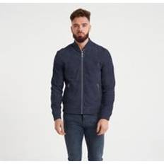 Suede Jackets Navy Goat Suede Bomber Jacket