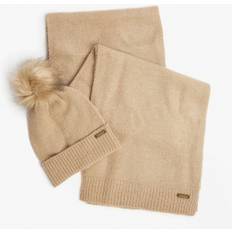 Barbour Mujer Ropa Barbour Women's International Sparkle Womens Beanie/Scarf Cream ONE