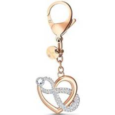 Swarovski Crystal Charms & Pendants Swarovski Infinite Crystal Heart Rose Gold Plated Charm