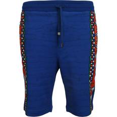 Dolce & Gabbana Blue Shorts Dolce & Gabbana Blue Cotton Printed Bermuda Men's Shorts