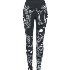 M Leggings Heartless Leggings Gothic di - Cat Craft - Nero/Bianco