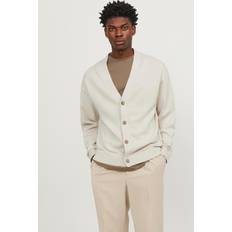 Men Cardigans Jack & Jones Plain Knitted Cardigan