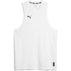 Puma Herren Tanktops Puma Hoops Team Tanktop Herren weiß schwarz