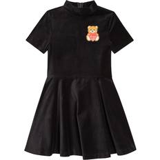 Sammet Klänningar Moschino Moschino Kids Teddy Bear velvet dress black