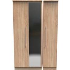 Yellow Clothing Storage Welcome Furniture Sherwood Ready Assembled Triple Mirrored Wardrobe