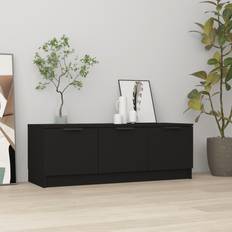 Black Wall Cabinets vidaXL Engineered Wood Wall Cabinet