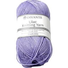 Yarn & Needlework Supplies Divante Basic Knitting Yarn Lilac