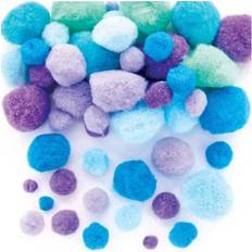 Baker Ross Baker Ross AX991 Mermaid Pom Pom Craft Set Pack of 250, Card Making Supplies, Arts and Crafts Accessories, Embellishments for Crafting