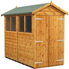 Outbuildings Power Sheds 8 4ft with Double Doors (Building Area )