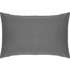 Polyester Pillow Cases Belledorm Easycare Percale Housewife Pillow Case Grey (76x51cm)