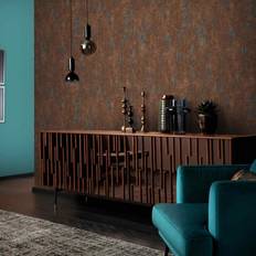 Industrial Feature Wall Copper Vinyl