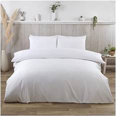 Textiles OHS Plain Dye 600 Thread Count Duvet Cover White