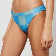 Stine Goya Women Clothing Stine Goya Dhalia Checked Stretch-Jersey Bikini Bottoms Blue