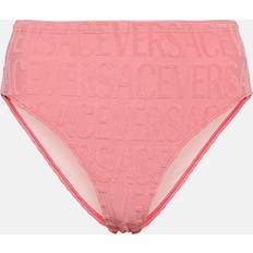 Versace Bikini Bottoms Versace La Greca jacquard bikini bottoms pink L-XL