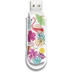 Memory Cards & USB Flash Drives Integral 128GB Pink Flamingo Xpression USB 3.0 Flash Drive are Stylishly Designed USB Memory Flash Drives Storage and Back Up for Study, Work and Play