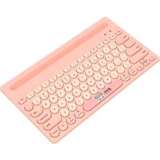 Keyboards Dsport K46 79-key Computer Wireless Mechanical Keyboard 2.4G Round Keycap Three-mode