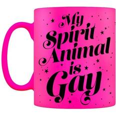 Ceramic Espresso Cups Grindstore My Spirit Animal Is Gay Bright Espresso Cup