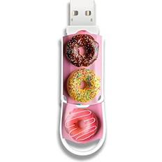 Memory Cards & USB Flash Drives Integral 128GB Doughnuts Xpression USB 3.0 Flash Drive are Stylishly Designed USB Memory Flash Drives Storage and Back Up for Study, Work and Play and