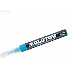 Molotow Pinselstifte Molotow GRAFX Aqua bläck mjukt foder borste pump markör, cyan, 1 vardera 727.012