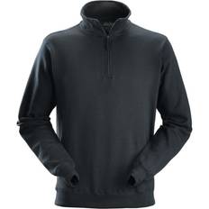 Snickers Mens Half Zip Sweatshirt Black