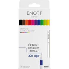 uni-ball Fineliner EMOTT, 10er Set Essential Colors