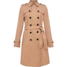 Elastane/Lycra/Spandex Coats Hobbs Saskia Shower Resistant Trench Coat - Tan