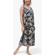 Blue - Women Negligées Cyberjammies Nora Rose Winnie Floral Print Nightdress, Navy/Multi