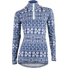 Bagheera Underställströja Merino Dalecarlian Top Polo - Blå