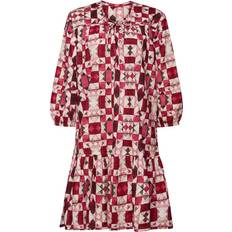 Esprit Kjoler Esprit Short Light Woven Cotton Dress Pink Short Relaxed Fit Pattern 10, PINK/663