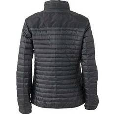 James & Nicholson Leicht-Steppjacke JN1111, schwarz/silber, Größe