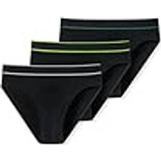 Jersey Herenondergoed Schiesser Rio-Slip Herenslips - Zwart/Groen Katoen