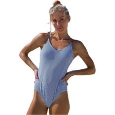 A Trajes de baño Elena Swimsuit Blue/Patterned Female