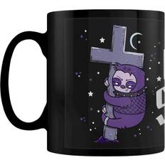 Avec Poignée Tasses à espresso Grindstore Goth Sloth Mug - Noir Tasse à espresso