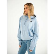 New Balance Unisex Jumpers New Balance Mens Light Arctic Grey Uni-ssentials French Terry Hoodie Blue