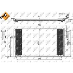 Intercoolers NRF air conditioning EASY FIT