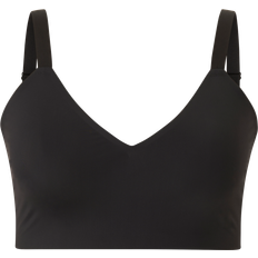 Zizzi BH:ar Zizzi Bh-topp LZerle Plain V-neck Bra - Svart