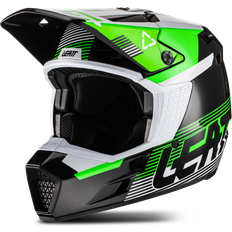 Casques de moto LEATT S22, casque cross pour enfants couleur: Noir/Blanc/Vert taille: Enfant