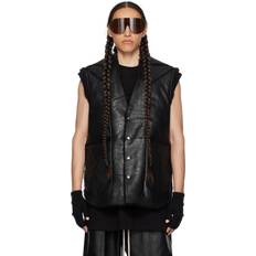 Fårskinn Västar Rick Owens Shearling vest black
