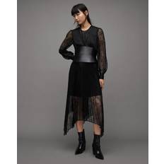 AllSaints Norah Lace Dress Black UK/10