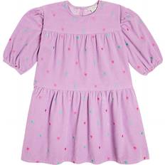 Purple Dresses Children's Clothing Stella McCartney Kids Stella McCartney Kids Embroidered corduroy dress purple Y