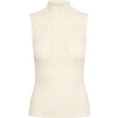 Natur Singleter Gestuz Hilmagz Lace Tank Top Bluser 10908305 Egret