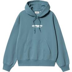 Carhartt WIP Carhartt WIP W' Hooded Ink Bleed Hættetrøje, Vancouver Blue/White