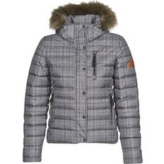 Damen - Kariert Jacken Superdry damen fuji tweed-jacke Grau Tweed 5242368