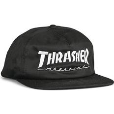 Headgear Thrasher Mag Logo Hat Snapback Black White